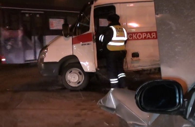 «Скорая» с пациентом попала в аварию в Новосибирске